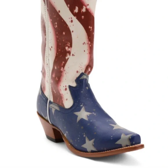 TWISTED X Leather American Flag Stepping Out Western Boot. Size: 9 - Picture 10 of 10